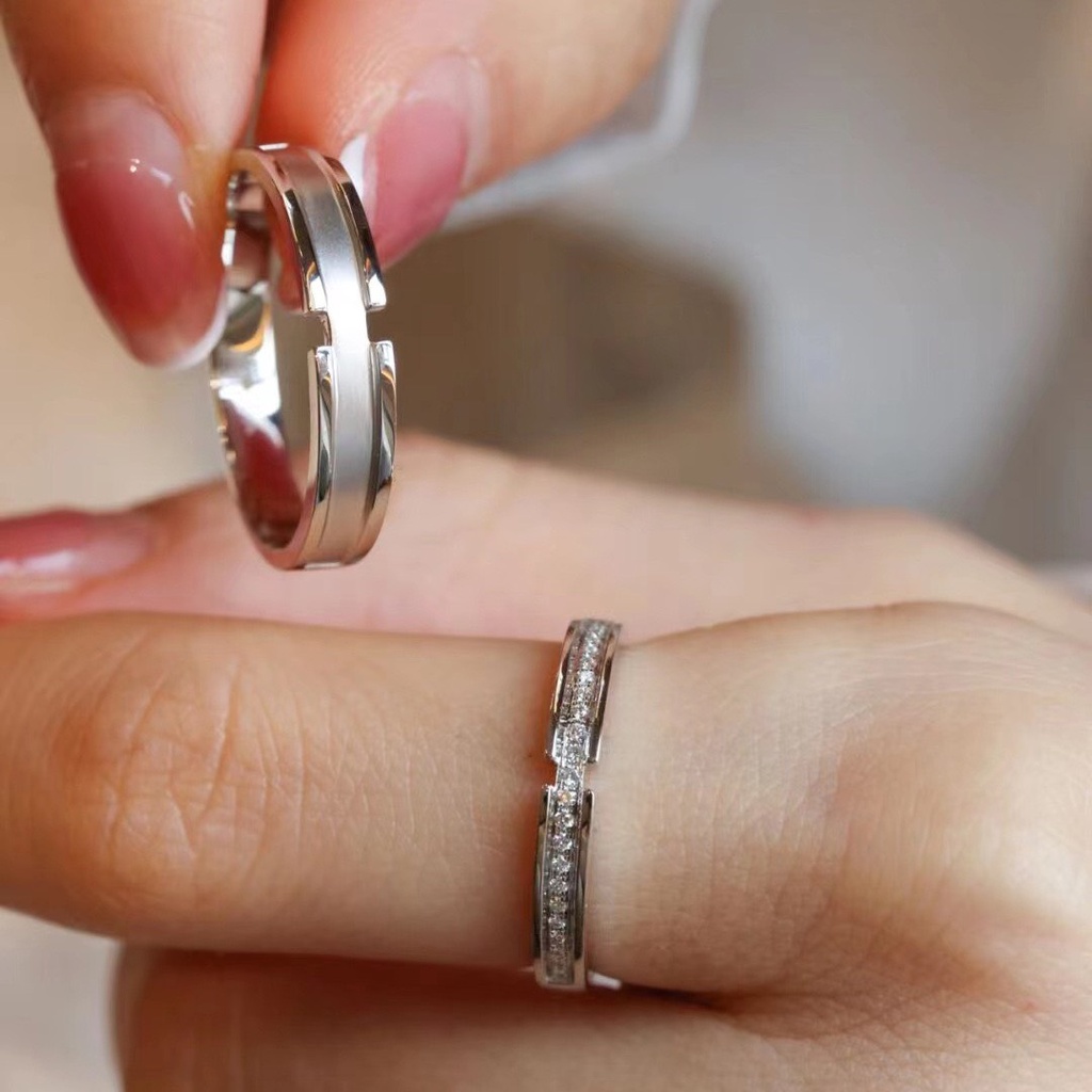 Nhẫn Đôi Bạc Dreamsilver, Nhẫn Cặp Happiness Chỉnh Được Size ND024