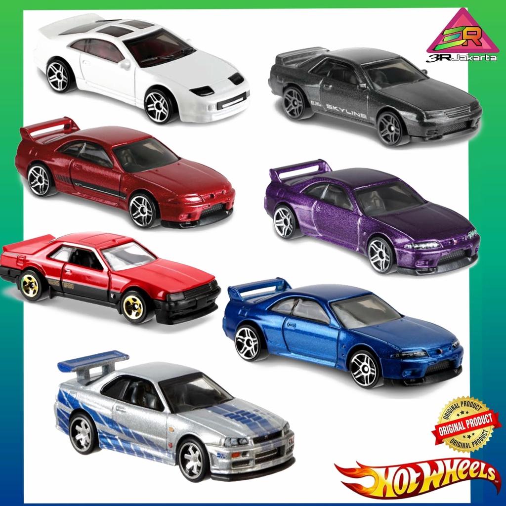 Hotwheels Đồ Chơi Xe Hơi Nissan Skyline R30 R32 R33 R34 R35