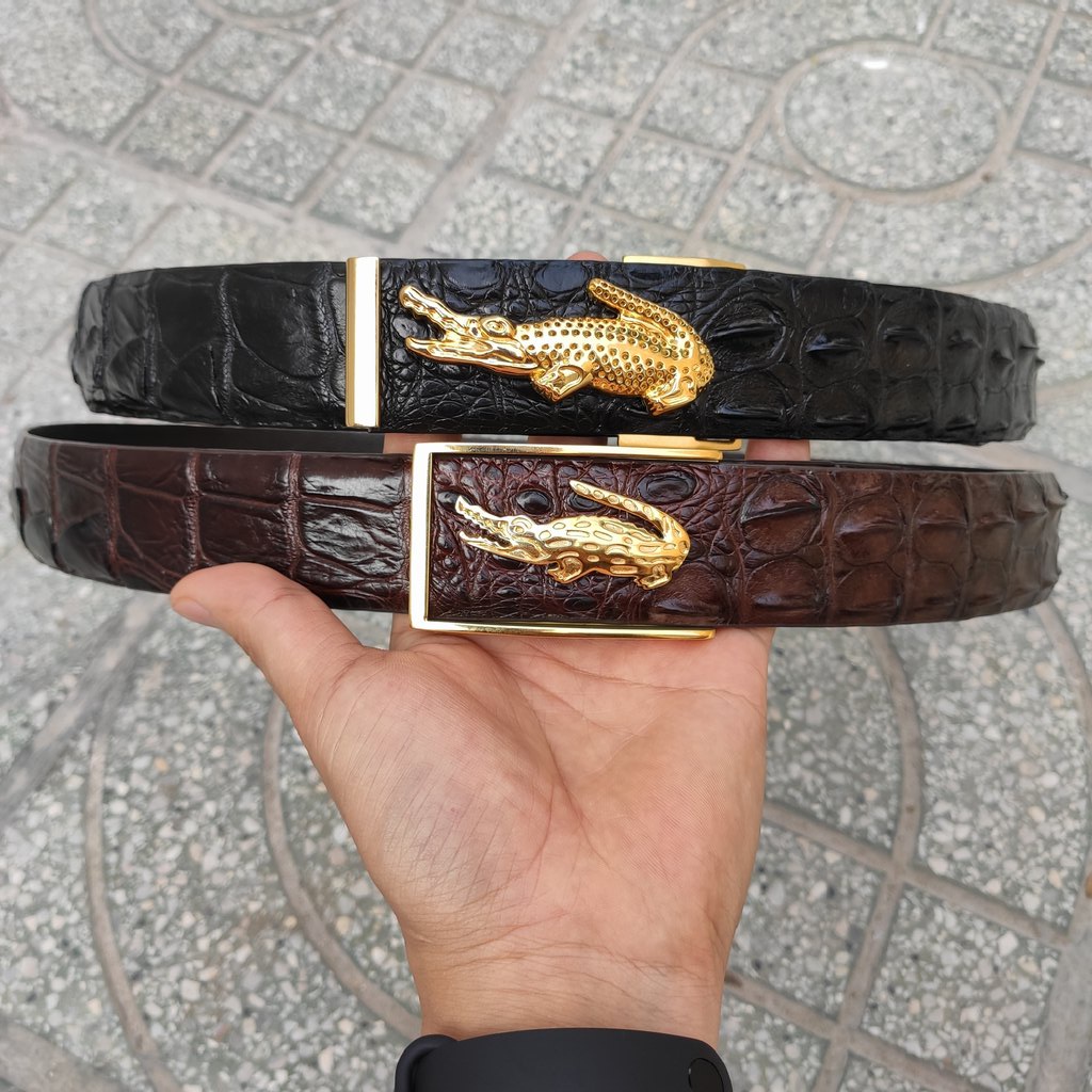 Thắt Lưng Cá Sấu Liền 4cm