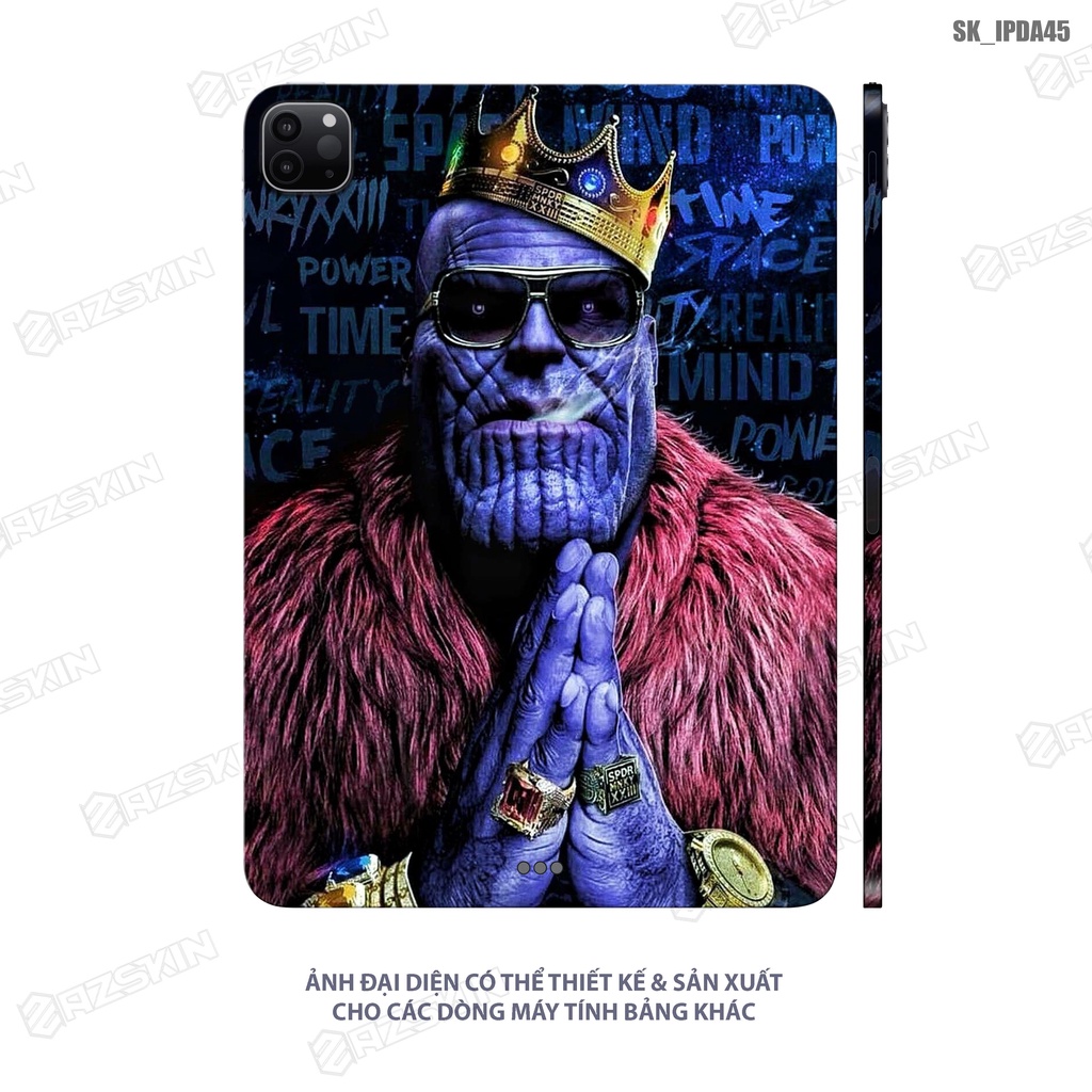 Miếng Dán Skin In Hình Thor Sử Dụng Cho Dòng IPad |SK_IPDA45| Chất Liệu Skin Cao Cấp, Khuôn Cắt CNC, Dễ Dán Tại Nhà