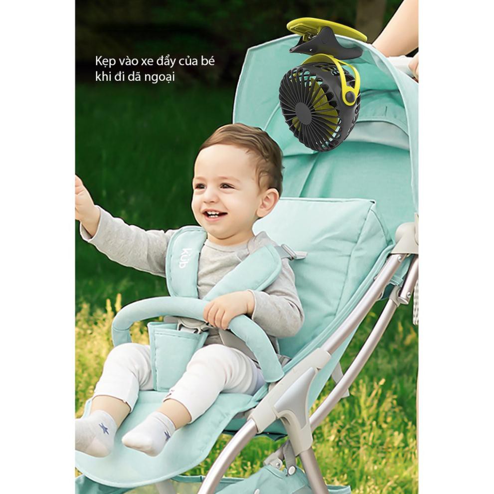 Quạt tích điện Yoobao 6400mah FREESHIP kẹp sạc mini cầm dùng liên tục 32h. Bảo hành 12 tháng | BigBuy360 - bigbuy360.vn