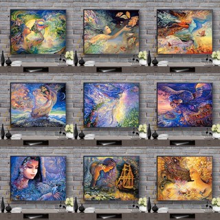 Tranh số hoá tự tô đã căng khung mẹ thiên nhiên loại khung dầy Moly House