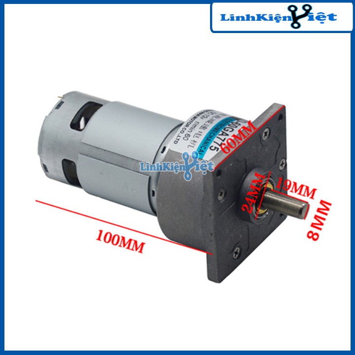 Động Cơ Giảm Tốc Planet RS775 12VDC 35W ( BH : 1 tháng )