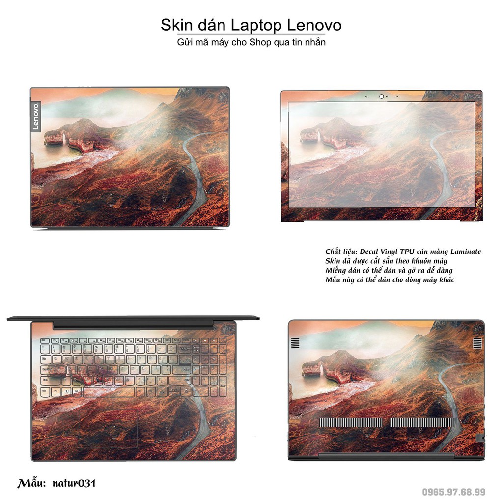 Skin dán Laptop Lenovo in hình thiên nhiên _nhiều mẫu 2 (inbox mã máy cho Shop)