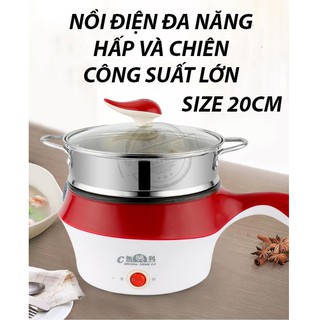NỒI ĐIỆN CHẢO ĐIỆN ĐA NĂNG CÓ TAY CẦM 20CM