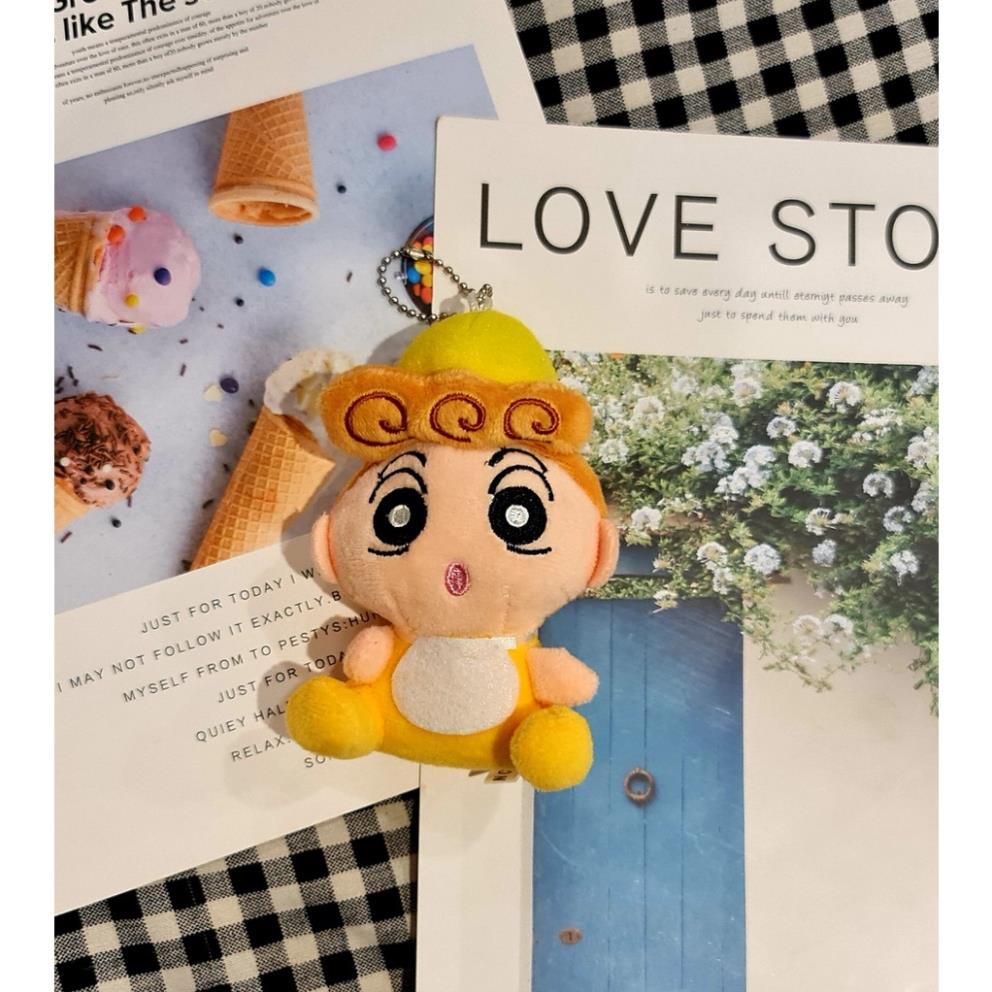 Móc khoá gấu bông Shin cậu bé bút chì chó Bạch tuyết Heo hiệp sỹ em bé Hima 8cm BooBooBear