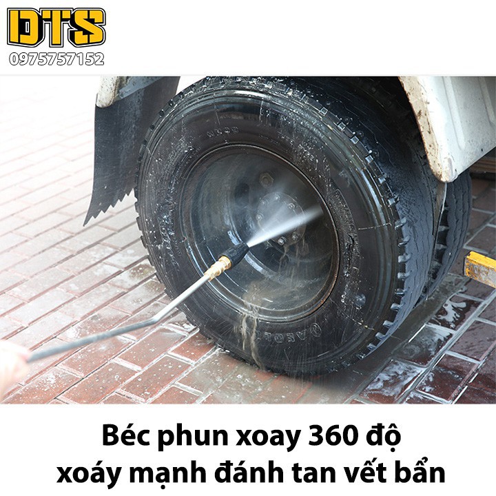 Béc xịt rửa cao áp xoáy Turbo 360 độ cho máy rửa xe áp lực cao