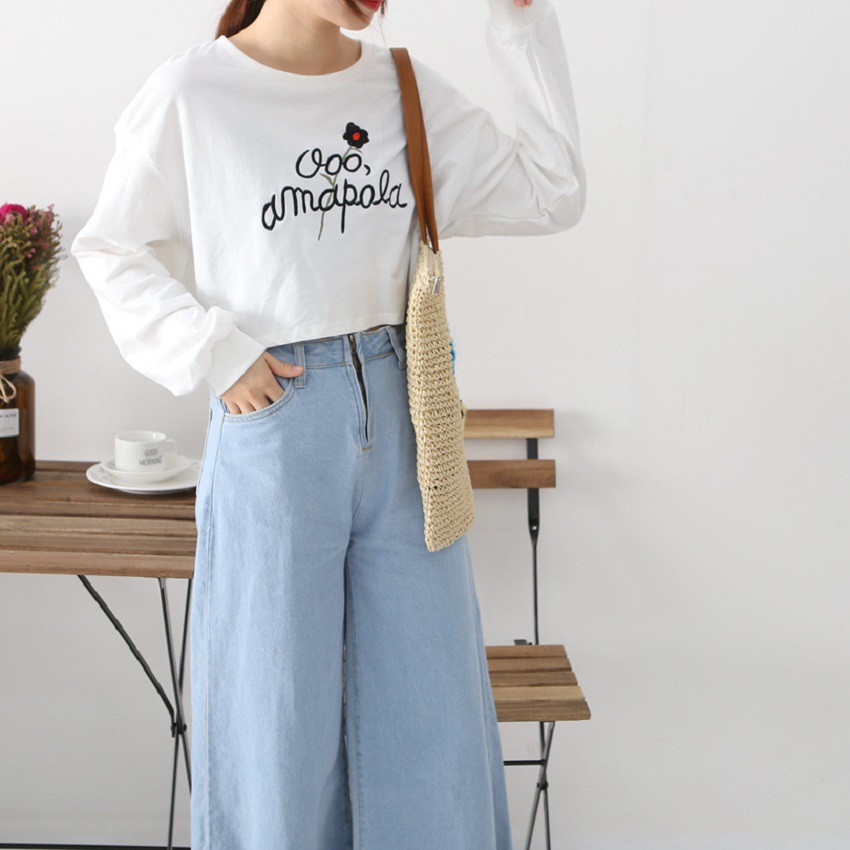 Áo Thun Croptop Dài Tay Nữ Thời Trang Zenkocs3 WM TOP 078
