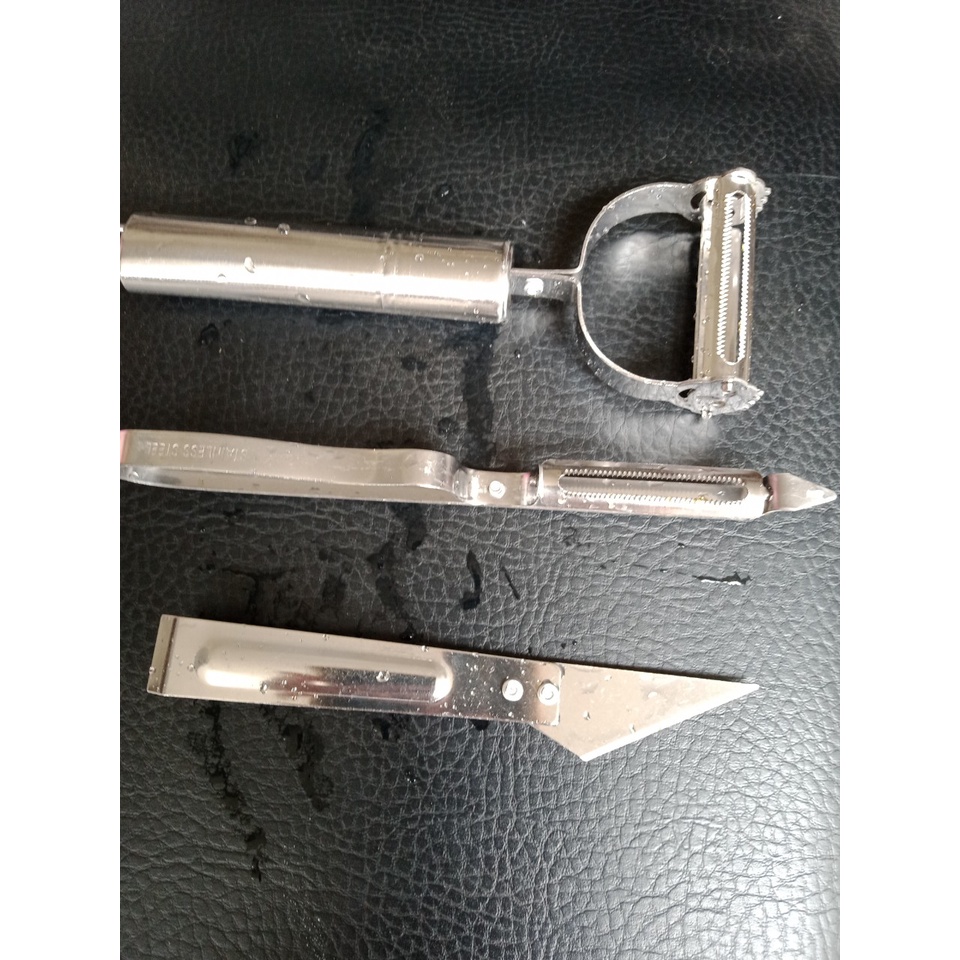 NẠO RAU CỦ QUẢ, CẮT,GỌT TRÁI CÂY,DỤNG CỤ 3 MÓN,ĐỒ NHẶT LÔNG GÀ, VỊT GIA CẦM. LÀM BẰNG INOX SUS 304.HÀNG CHỤC CHỨC NĂNG.