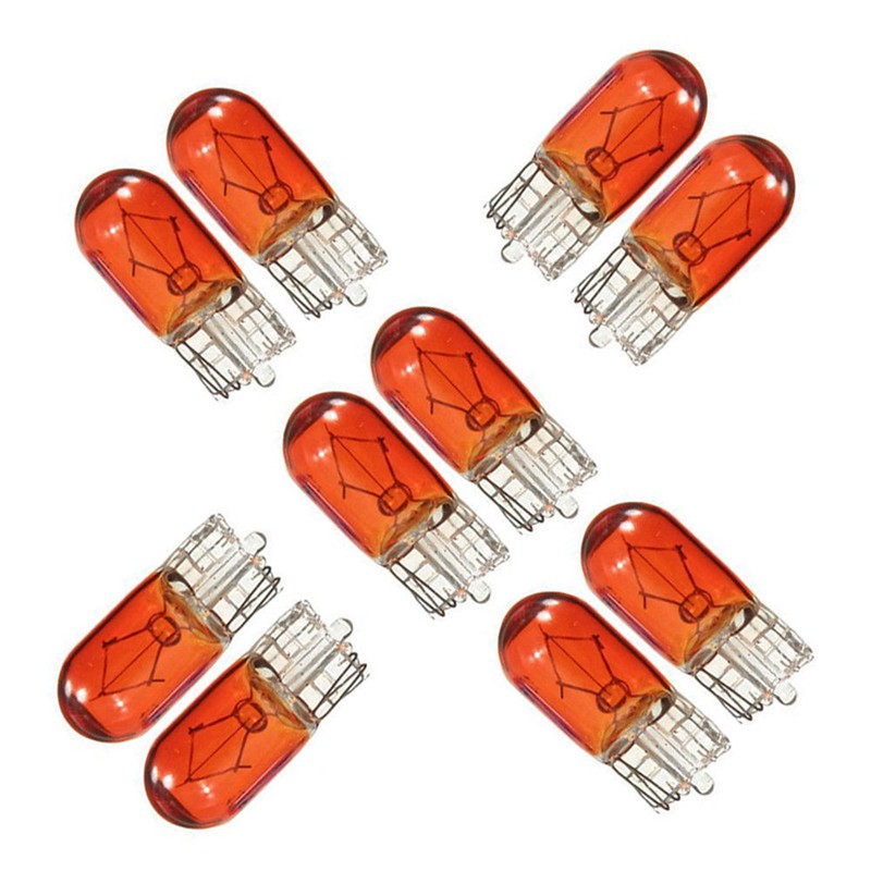 Set 10 bóng đèn T10 Wedge W5W 501 194 LED gắn trần xe hơi thiết kế chuyên dụng