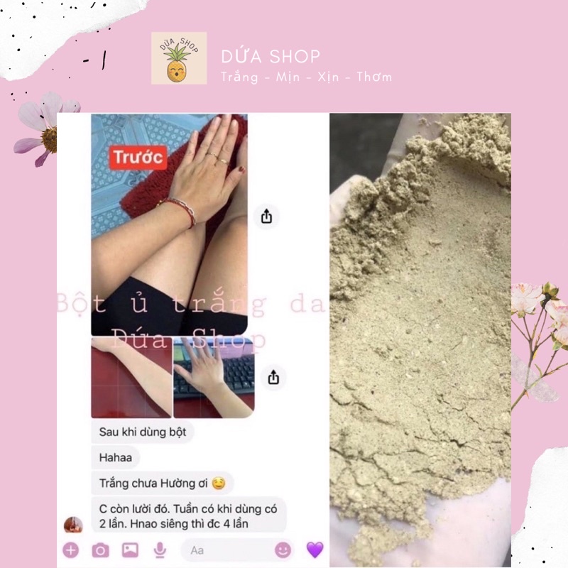 Bột Ủ Trắng Da Body Dứa Shop - Làm sạch da, Tắm Trắng, Dưỡng Ẩm, Mang đến làn da body mướt mịn | BigBuy360 - bigbuy360.vn