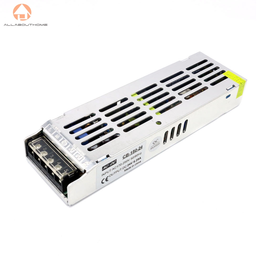 ABH❤Ultra Slim DC 24V 150W Led Driver Adapter Power Supply Fits For LED Strip Light