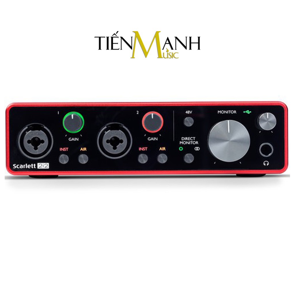 [Tặng Cable] Focusrite Scarlett 2i2 Gen 3 Sound Card Âm Thanh - Focus USB Audio SoundCard (3rd - Gen3)