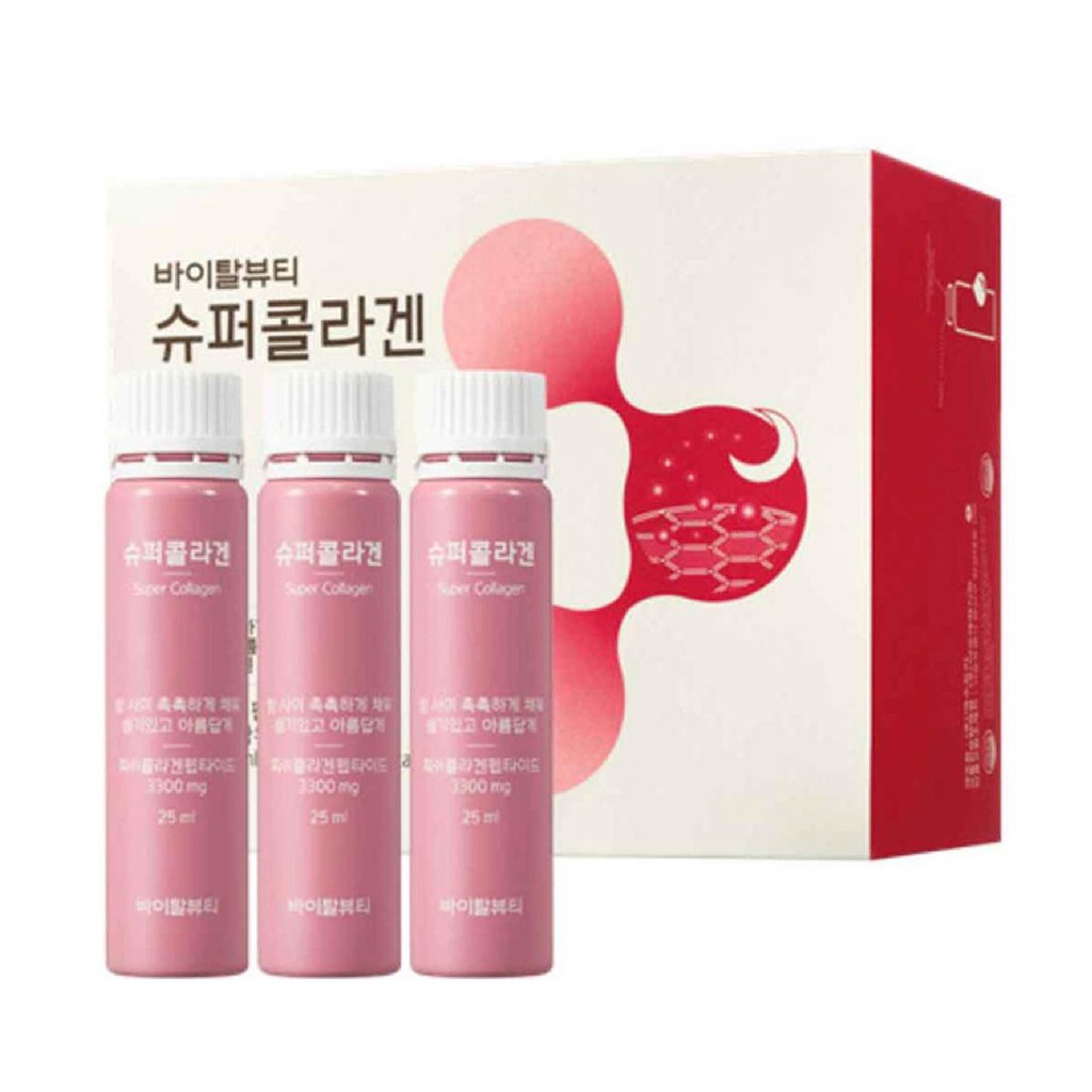 Nước Uống Bổ Sung Collagen Hỗ Trợ Làm Đẹp Và Ngăn Ngừa Lão Hóa Vital Beautie Super Collagen (30 Ống) 25 ml/ 1 ống | Thế Giới Skin Care