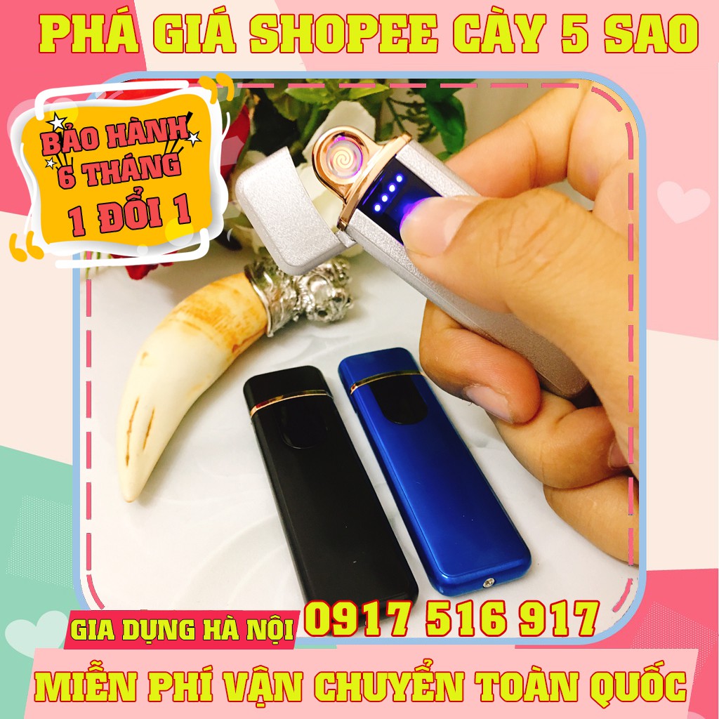 Bật lửa điện hồng ngoại cảm ứng vân tay ( BH 6 tháng)
