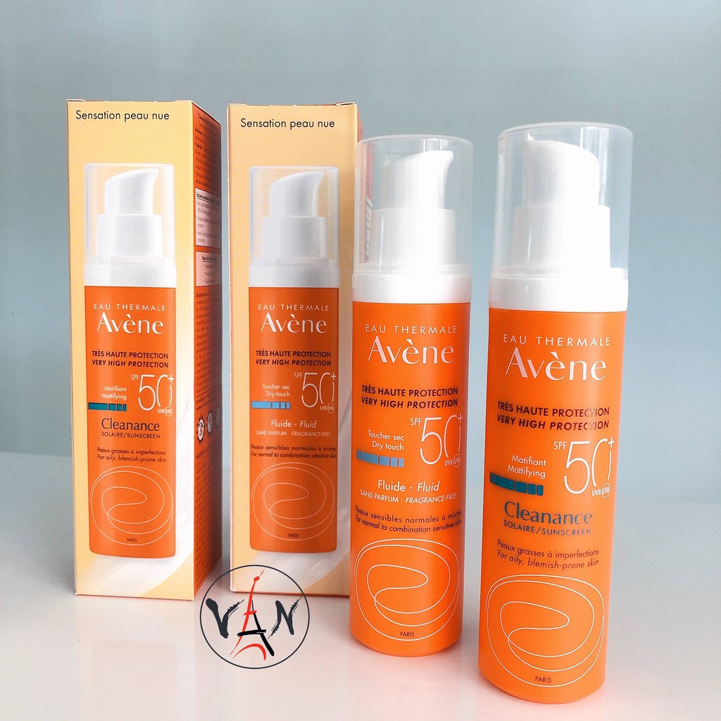 Kem chống nắng avene cleanance / fluide da dầu nhờn mụn nhạy cảm spf 50+ 50ml | BigBuy360 - bigbuy360.vn