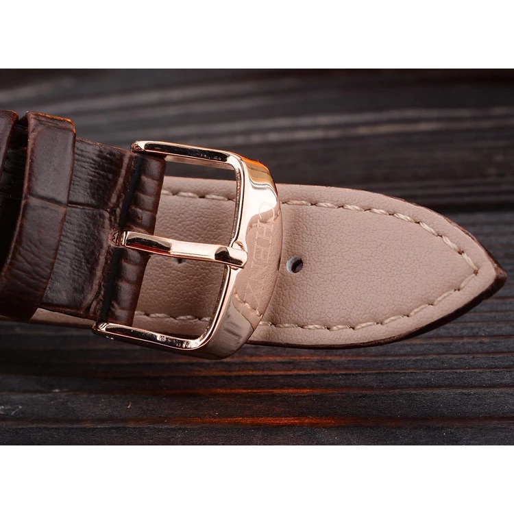 Đồng Hồ Đeo Tay Dây Da Chống Nước Sang Trọng Cho Cặp Đôi