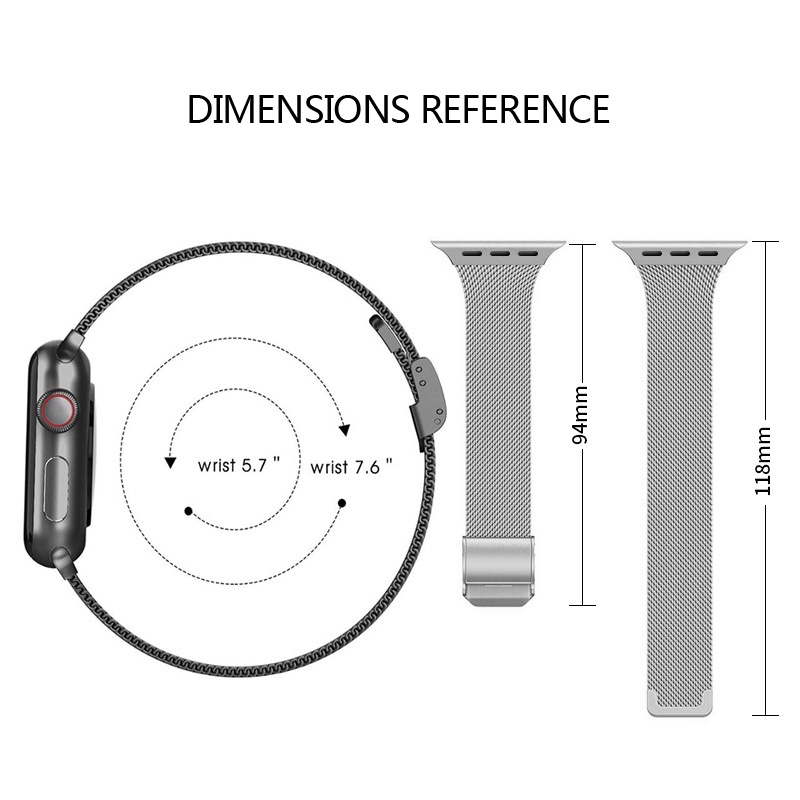 Dây đeo thay thế bằng thép không gỉ dành cho đồng hồ Apple watch 7 SE 6 5 4 3 2 1 38mm 40mm 42mm 44mm 41mm 45mm