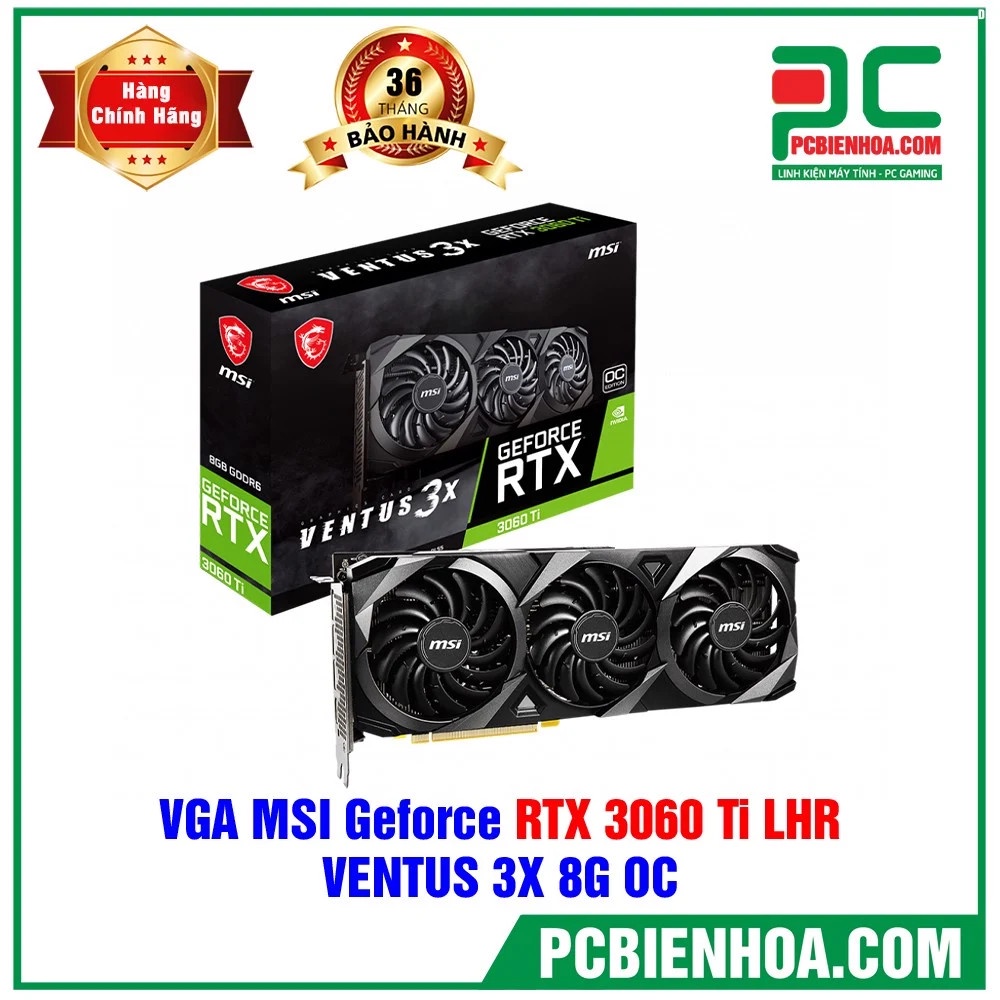 [Mã 154ELSALE2 giảm 7% đơn 300K] Card màn hình MSI GEFORCE RTX 3060 TI VENTUS 2X 8G OCV1 ( LHR ) mới chính hãng