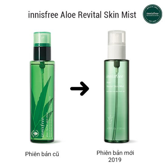 [Mã FMCGMALL -8% đơn 250K] Xịt khoáng dưỡng ẩm nha đam innisfree Aloe Revital Skin Mist | BigBuy360 - bigbuy360.vn