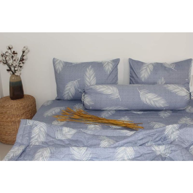 (ảnh thật) Drap Thắng Lợi, ga trãi giường chuẩn logo CTY cotton 100% LÁ CỌ XÁM