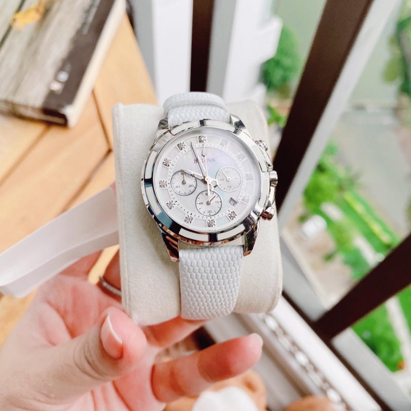 Đồng hồ nữ Bulova 96P193 Chronograph size 36mm