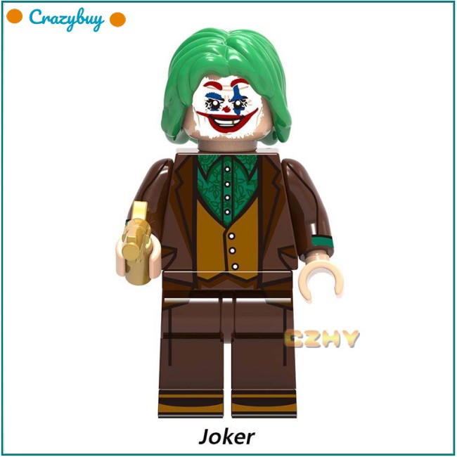 CR DC Comics Mini Figure Batman Lego Minifigures Joker Scarecrow Penguin Bricks Toys X0227