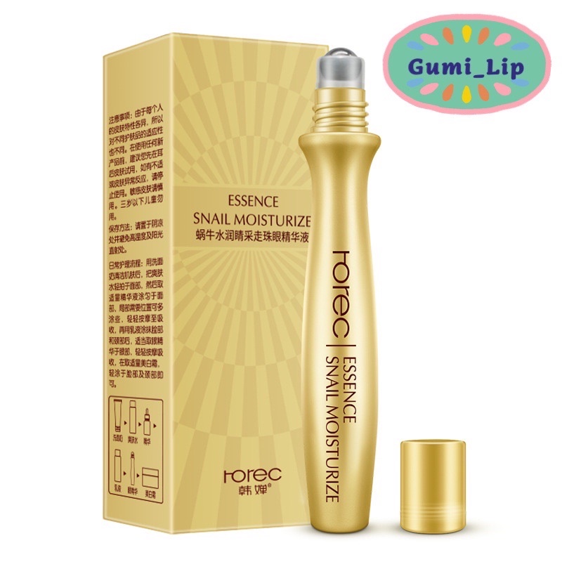 Lăn Mắt Tinh Chất Ốc Sên Rorec Snail Mticulos 15ml