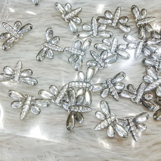 Hạt đá nhựa kết áo hình chuồn chuồn phụ liệu may mặc trang trí làm đồ thủ công handmade