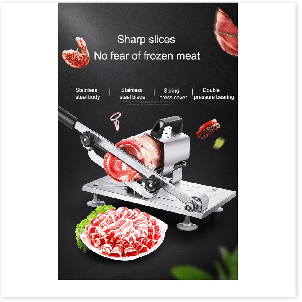 Máy cắt thịt  ✳️  Dao cắt thịt, thái thịt đông lạnh đa năng, thiết kế nhỏ gọn, chất liệu cao cấp 7341