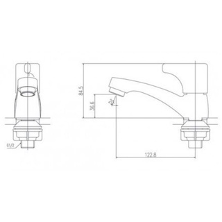 Vòi Lavabo Lạnh Inax LFV - 13B
