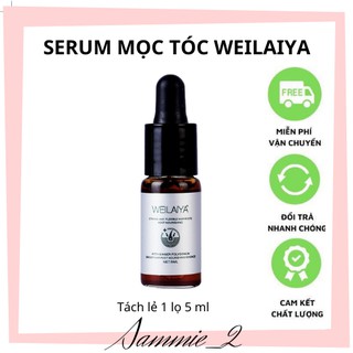 [1lọ 5ml] Huyết thanh serum mọc tóc Weilaiya ngăn rụng hiệu quả