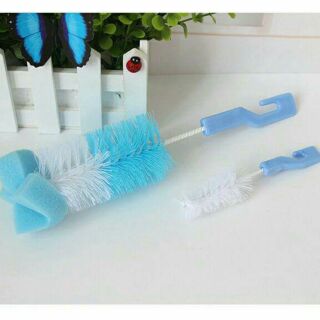 Bộ 2 dụng cụ cọ rửa bình sữa