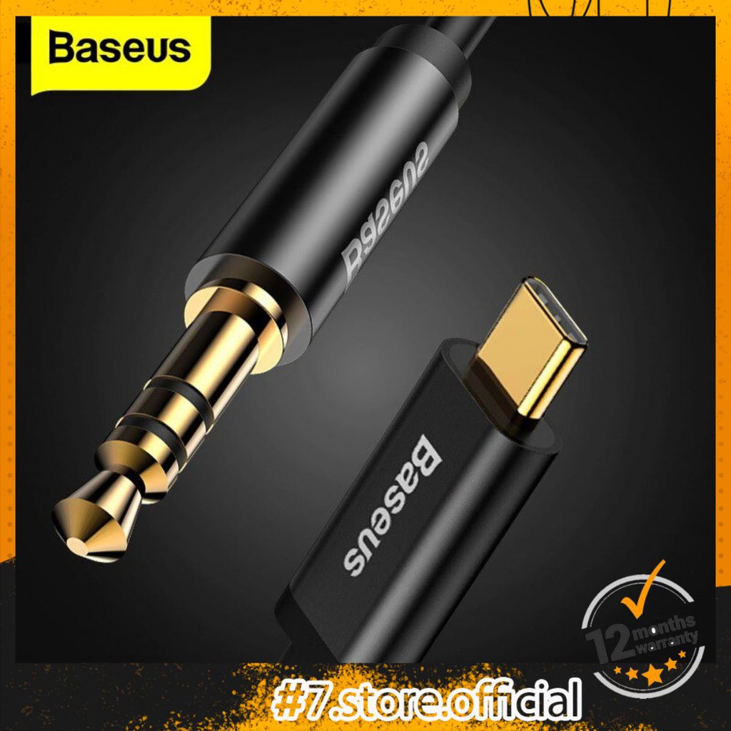 Cáp chuyển đổi type C sang jack 3.5 Baseus Cable Yiven Type-C male To 3.5 male Audio Cable M01