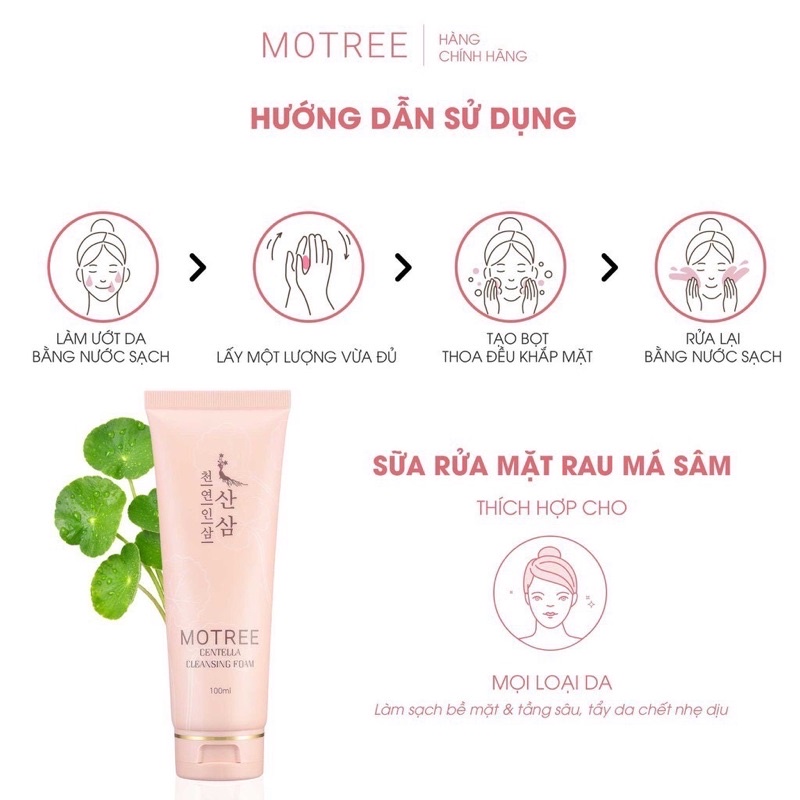 [Chính Hãng]Sữa Rửa Mặt Motree Centella Cleansing Foam,Dịu Nhẹ Sạch Sâu,Phù Hợp Mọi Loại Da | BigBuy360 - bigbuy360.vn