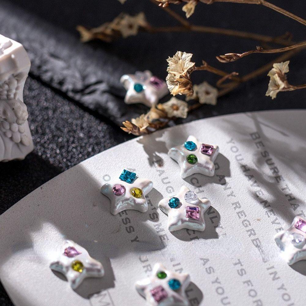 Vật Liệu Tự Trang Trí Móng Tay Phong Cách Vintage Cho Nữ|Phụ Kiện Trang Trí Móng Tay 3D Xinh Xắn