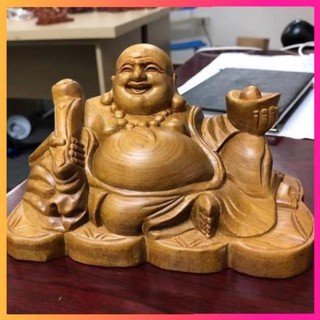 Tượng Phật Di Lặc Mang Tài Lộc, May Mắn Để Trên Xe Ô Tô Hoặc Bàn Làm Việc Bằng Gỗ Quý -TẶNG VÒNG ĐEO TAY