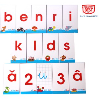 Bộ thẻ chữ cái và số