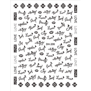 STICKER TRANG TRÍ NAIL DH208