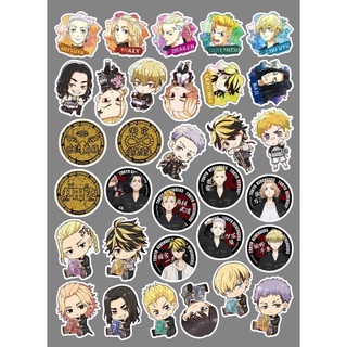 Sticker anime tokyo revengers 32-34 cái ép lụa khác nhau/ hình dán takemichi tokyo revengers