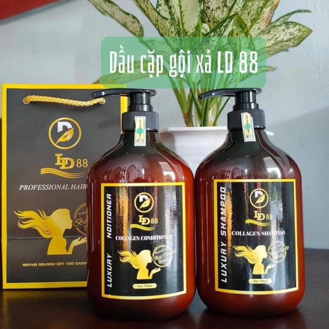 Cặp Dầu Gội Xả LD88 750ml x2 - TẶNG TÚI GIẤY