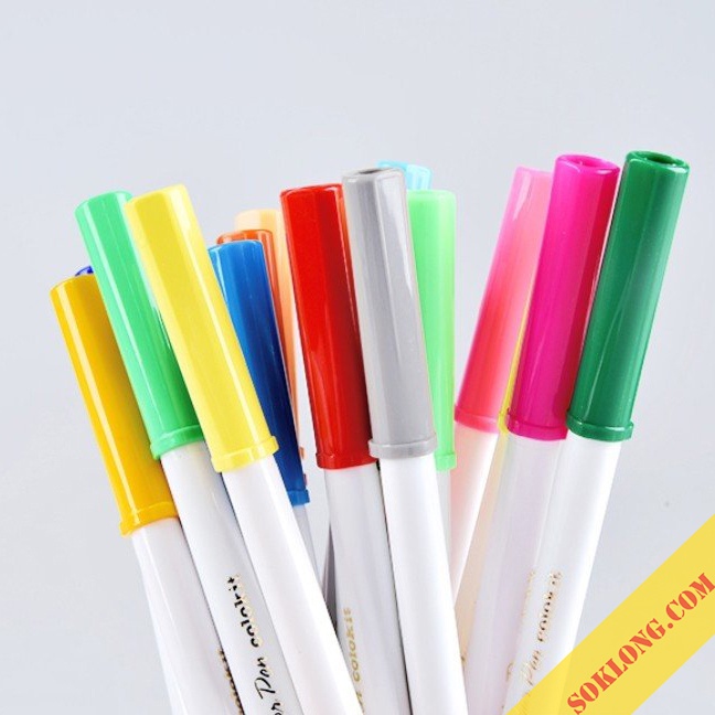 Bút lông màu Fiber Pen Thiên Long Colokit 20 màu FP-C03 bút viết Calligraphy, Hán Tự, brush lettering, tô màu