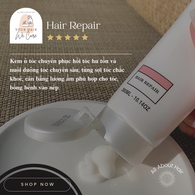 Kem ủ HAIR REPAIR - |TẶNG MŨ TRÙM|