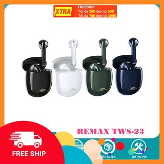 Freship tai nghe bluetooth tws remax tws-23 v5.0, âm bass cực hay - hàng chính hãng
