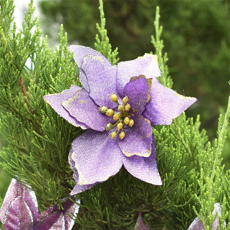 Hoa Trang Trí Cây Thông Giáng Sinh Màu Vàng