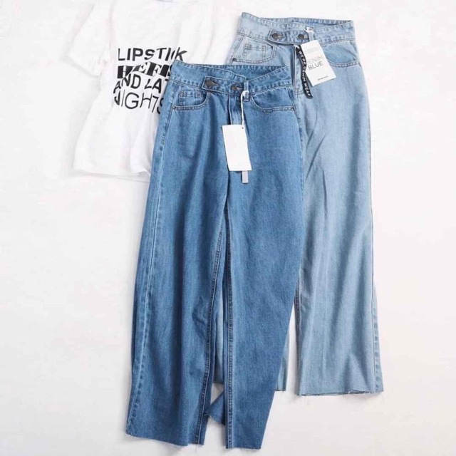 Quần jeans culottes Stradivarius