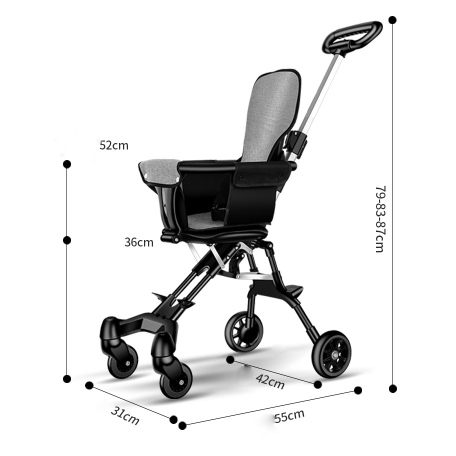 Xe Đẩy Gấp Gọn, Đảo Chiều Cho Bé - Siêu Gọn, Siêu Nhẹ, Siêu Rẻ