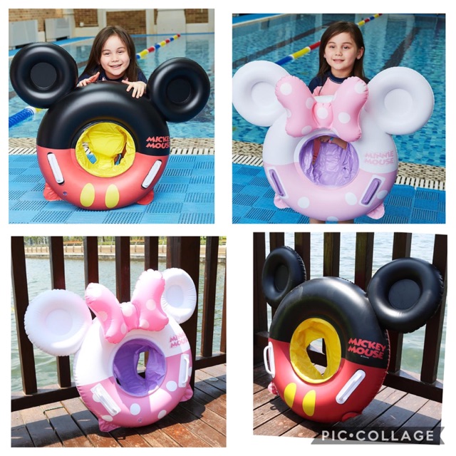 [Tặng set vá mini - Có Sẵn- Rẻ vô địch] Phao bơi hình Mickey và Minnie cho bé đẹp mê mẩn