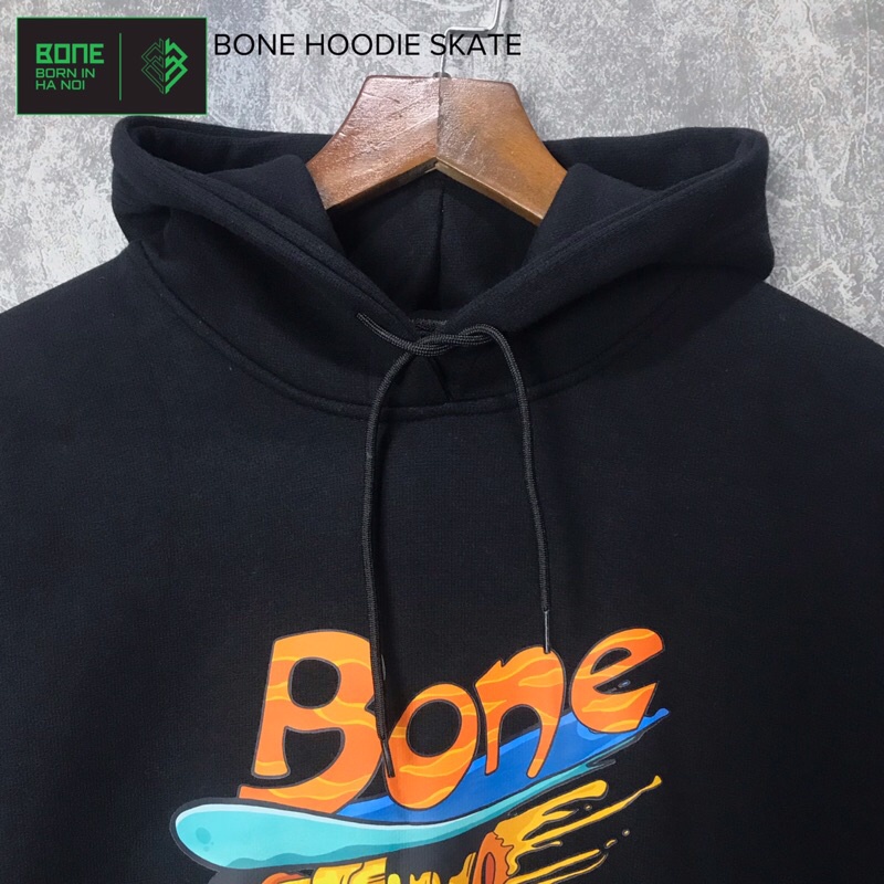 Áo hoodie local brand chính hãng unisex form rộng hoodie nam nữ Bone Skate
