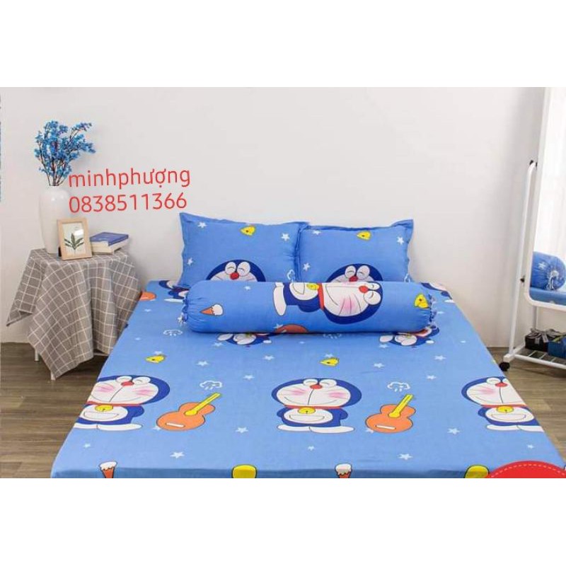 Bộ ga gối m6/m8 drap giường poly, ga trải giường cute + 2 vỏ gối nằm cute mẫu mã đa dạng, đủ kích thước